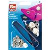 Prym Jersey Hood Pearl - Bottoni a Pressione 6 Pezzi, Diametro: 12 mm, Argento