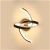 Osairous LED Lampada da Parete Interno, 20W Applique da Parete di Design Curve, Lampada a Muro Moderno in Acrilico per Corridoio, Scale, Ingresso, Camera da letto, 3000K Bianco Caldo