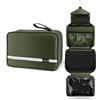 Carttiya Beauty Case da Viaggio, Borsa da Toilette per Donna Uomo Beauty Case Grande Impermeabile, Gancio in Metallo per Appendere, Verde