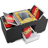 Vonsera Mescolatore di Carte Elettrico, Distributore Carte da Gioco Automatico per 1-2 Mazzi, Card Shuffler per UNO, Poker, Blackjack - Nero