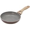 KASANOVA 1 padella da 18 cm con scritta marrone Cooking Therapy, bachelite in alluminio pressato