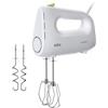 Braun MultiMix 1 HM 1110 WH, Mixer Elettrico con Tecnologia FastMix, 4 Velocità + Turbo, Easy-Click, 2 Fruste e 2 Impastatori Lavabili in Lavastoviglie, 450W, Bianco