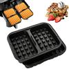 Cozary Stampi Per Waffle In Silicone Da 2 Pezzi - Compatibile Con Ninja AF400EU, AF451EU, AF500EU, Teglia Silicone Friggitrice Ad Aria, Lavabile In Lavastoviglie, Riutilizzabile