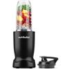 Nutribullet Turbo 1000W - Frullatore Potente Compatto, Smoothie Maker, Personal Blender con Auto-Cycle 45 Secondi, Lama Rapid Extractor, per Frullati, Frutta Congelata e Frutta Secca, Nero (NBT1004MB)
