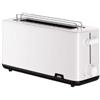 Braun Breakfast 1 HT1110WH, Tostapane con Apertura Extra Lunga con 8 Livelli di Tostatura, Funzioni per Riscaldare e Scongelare, Vassoio per Briciole, Fessura di 25 Cm, 1030W, Bianco