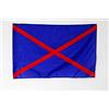 AZ FLAG Bandiera di Karting blu con due diagonali rosse 90x60 cm Asola