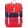 Invicta Zaino Jolly Vintage, Rosso/Blu, Tasca Porta Pc 13'', Viaggio e Tempo Libero, 18 Lt, Per Uomo Donna