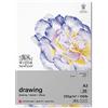 Winsor & Newton Carta Disegno - Blocco Grana Fine 220 g - A3-25 Fogli