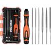 ValueMax Set Lime per Metallo da 7 Pezzi, Tondo, Mezzotondo, Triangolare, Quadrato, Piatto, Piattoe Appuntito, Mini Lima in Metallo per Limare Metallo, Legno, Plastic