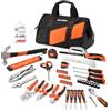 ValueMax - Set di Attrezzi con Borsa Portautensili da Lavoro, Kit Portatile per Riparazione Casa e Ufficio, Comprese Pinza, Coltello, Cacciavite, Chiavi a Bussola