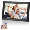 Vicloon Cornice Digitale 10.1 Pollici, Schermo 1280x800 HD IPS, Cornice Elettronica con Telecomando, Foto/Musica/Video/Calendario/Orologio, Supporto USB o Scheda SD, Rotazione Automatica (Non WiFi)