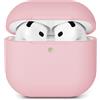 AOTUAO Custodia Compatibile con AirPods 4 (2024) Custodia Case, Case Protettiva Antiurto Antiscivolo in Silicone per AirPods 4a Generazione Cover Custodia, LED Frontale Visibile, Rosa