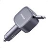 Anker Caricatore Auto USB C 75W Max, Ultra-Compatto Tipo-C Rapido per Auto con Cavo a Scomparsa Integrato, Adattatore per Auto per iPhone 16/15/14 Series, MacBook, iPad, Galaxy, AirPods e Altro