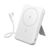 Anker Power Bank Magsafe 10000mAh, Caricabatterie Portatile, con Ricarica Rapida da 30W Max, con Cavo USB C Integrato e Supporto Regolabile, per iPhone 17/16/15 Series, AirPods e Altro