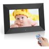 Vicloon Cornice Digitale 7 Pollici, Schermo 1024X600 HD IPS, Cornice Elettronica con Telecomando, Foto/Musica/Video/Calendario/Orologio, Supporto USB o Scheda SD, Rotazione Automatica (Non WiFi)