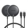 Anker Caricatore Wireless iPhone Magnetico 15W, Certificato Qi2 Pad di Ricarica Wireless Compatibile con MagSafe, per iPhone 17 Pro Max/Serie 16-12, AirPods e Altri(2 pack Adattatore non Incluso)