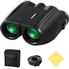 Digitgarden Binocolo per Adulti e Bambini, 12x25 Compatto e Leggero, Mini Binocolo pieghevole con prisma BAK4 e lenti FMC, ideale per Birdwatching, Concerti, Viaggi, Escursioni, Teatro