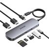 Anker Nano hub USB C 8 in 1, hub per doppio monitor 4K@60 Hz