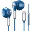 BENEWY Cuffie USB C per Samsung Galaxy S24 S23 Ultra S22 S21 FE S20 A55 A54 Auricolari USB C con Microfono Hi-Fi Stereo Cuffie Type C In-Ear con Filo Auricolari Tipo C per iPhone 16 15 Pro Max Plus iPad Pro