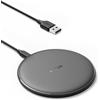 Anker Caricatore wireless iPhone PowerWave Pad, Qi da 7.5 W per iPhone 17-11 Serie/AirPods, ricarica rapida da 10 W per Galaxy S20/S10/S9/Note 10/Note 9 (senza adatt. CA), Nero