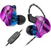Yinyoo CCZ DC01 PRO IEM Cuffie con Microfono,Potenti Auricolari per DJ bassi,Potenti Cuffie con filo con Diaframma Composito Magnetico,Esclusive Alette Brevettate,In Ear Monitor Auricolari per Gaming