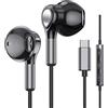 BENEWY Cuffie USB C per Samsung Galaxy S24 S23 Ultra S22 S21 FE S20 A55 A54 Auricolari USB C con Microfono Hi-Fi Stereo Cuffie Type C In-Ear con Filo Auricolari Tipo C per iPhone 16 15 Pro Max Plus iPad Pro