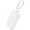 Anker Power Bank 10000mAh 30W, Caricabatterie Portatile ad Alta Velocità con Cavo USB-C Integrato, per iPhone 17 Pro Max/16/15/14/13, iPad, MacBook, Galaxy, Google e Altro (Bianco, 10000mAh)