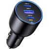 UGREEN 130W Caricatore Auto USB C 3 Porte Accendisigari USB C 100W