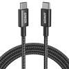 Anker Cavo USB C, 100W 333 Cavo Type C, Potenza di Ricarica Rapida Adatta per iPhone 17/16/16 Plus/16 Pro Max/15 Pro, MacBook Pro 2024, iPad Pro 2024, iPad Air 4, Galaxy S21, Pixel, Switch(1,8m)
