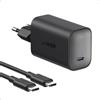Anker Nano Caricatore USB C 100W, per iPhone 17 Pro Max Air/16/15, Galaxy e tutti i Dispositivi USB-C(cavo USB-C da 1.8 m incluso)