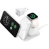 Anker Prime Caricatore Wireless iphone 3 in 1, MagSafe Compatibile, Certificata Qi2.2 da 25W, Pieghevole e Compatta. Ricarica iPhone 17/16, Apple Watch, AirPods (Senza Batteria, Adattatore Incluso)