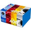 Skydo CLT P406C Toner CLT-406S compatibile per Samsung CLP-360 CLP-365 CLP-365W CLX-3300 CLX-3305 CLX-3305W Xpress C460W C460FW C410W C467W, Toner CLT-K406S CLT-Y406S CLT-C406S CLT-M406S