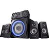 GXTrust Tytan Set di Altoparlanti Surround 5.1 con Subwoofer 180 W, Nero