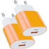 Samneer Caricabatterie veloci 25W USB C Alimentazione Adattatore Spina USB A
