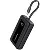 Anker power bank 20000 mAh 30 W con cavo USB-C integrato (nero)