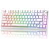 YUNZII RT75 PRO Tastiera Gaming Meccanica Switch Hall Effect (Bianco)