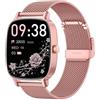 coioc Smartwatch Donna,2 Cinturini,Risposta/Effettuazione Chiamate,Schermo Ultra Nitido1.85'' HD,Fitness Tracker Frequenza Cardiaca/Sonno/SpO2,Compatibile IOS/Android,120+Modalità Sportive,IP68