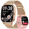 coioc Smartwatch Donna 2Cinturini,Risposta/Effettuazione Chiamate,Schermo Ultra Nitido1.85'' HD,Fitness Tracker Frequenza Cardiaca/Sonno/SpO2,Compatibile IOS/Android,120+Modalità Sportive,IP68