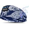 flintronic Cuffie per Dormire, Bluetooth V5.4 Fascia per Cuffie Sportive, Cuffie Bluetooth Dormire per Yoga, Sportivo,Jogging, Viaggio (Blu navy)