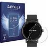 savvies 6 Pezzi Pellicola Protettiva per Orologi (Circolare, ø: 37 mm) Protezione Schermo Trasparente