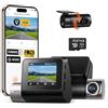 70mai Dash Cam Auto A510 Full-HD con Scheda SD da 64GB, 1944P Doppio Dashcam con GPS e WiFi, Visione Notturna, Registrazione in Loop, Modalità Parcheggio 24H, Controllo Tramite App, Massimo 256GB