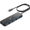 acer Hub USB C 3,0 con 5 porte, Hub USB C vers 4 Porte USB 5Gbps, Adattatore Multiporta Estensione HUB USB C, Compatibile con iPhone 15 ProMax,Surface Pro Galaxy S24 (120cm)