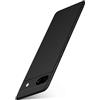 moex Custodia per Google Pixel 7a, ultra sottile, con protezione elevata della fotocamera, sottile, sottile, minimalista alfa, nero opaco