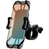 ONEFLOW® - Supporto da manubrio per bicicletta con chiusura rapida per tutte le serie Samsung, presa sicura e completamente utilizzabile, girevole, orientabile, colore: nero