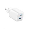Anker Caricatore iPhone USB C 323 (33 W), Compatto, con 2 Porte per iPhone 17/17 Pro/16/16 Pro/ 16 Pro Max/15/15 Plus / 15 Pro /14/13, Pixel, Galaxy, iPad/iPad Mini e Altro (Senza Cavo) - Bianca