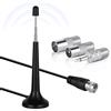 Adiwo DAB Radio Antenna FM Telescopica Interna con Base Magnetica, 5 dBi Antenna TV con 3m Cavo Prolunga, 75Ohm Antenne per Radio Portatile per Amplificatore Home Cinema Sistema HiFi Ricevitore