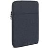 moex Custodia tablet per Samsung Galaxy Tab S10 FE Plus - Custodia con scomparto per accessori, in fibra di poliestere, minimalista con chiusura lampo, impermeabile, antracite