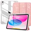 TiMOVO Cover per iPad A16 11. Gen 11"&10. Gen 10,9",Glitter Rosa Leggero
