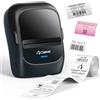 CLABEL Mini Stampante Etichette Portatile: 221B Bluetooth Termica Etichettatrice Adesive Codice a Barre Compatibile con iOS e Android Label Printer con 1 Rotolo di Etichette per Ufficio Casa(Blu)