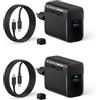 Anker Superveloce Caricatore USB C 45W,Caricabatterie Samsung,supporta la ricarica rapida PPS per Samsung S26 Ultra/S25/S24/S23+/S23/S22,iPhone 17 Pro Max Air/16/15,Pixel e altro(cavi da 1,5m inclusi)